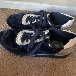 Michael Kors Blue Velvet Sneakers